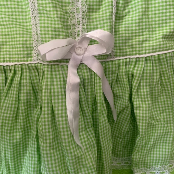 Green plaid Childrens dress 👗 - Picture 3 of 3